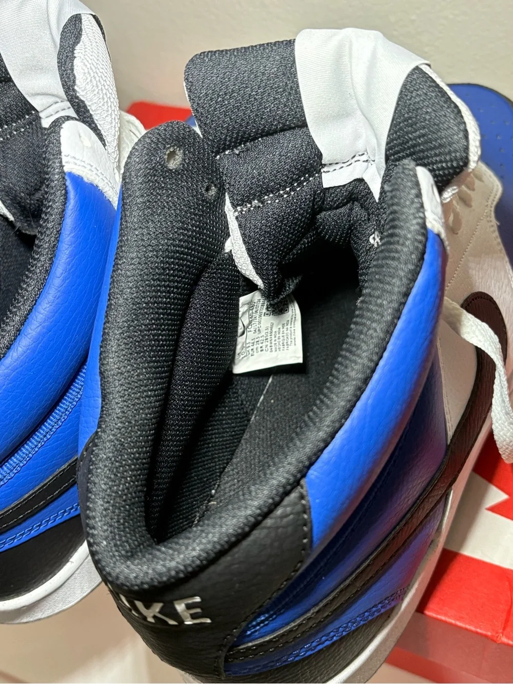 Brand New Nike Court Vision Mid Game Royal size 10.5